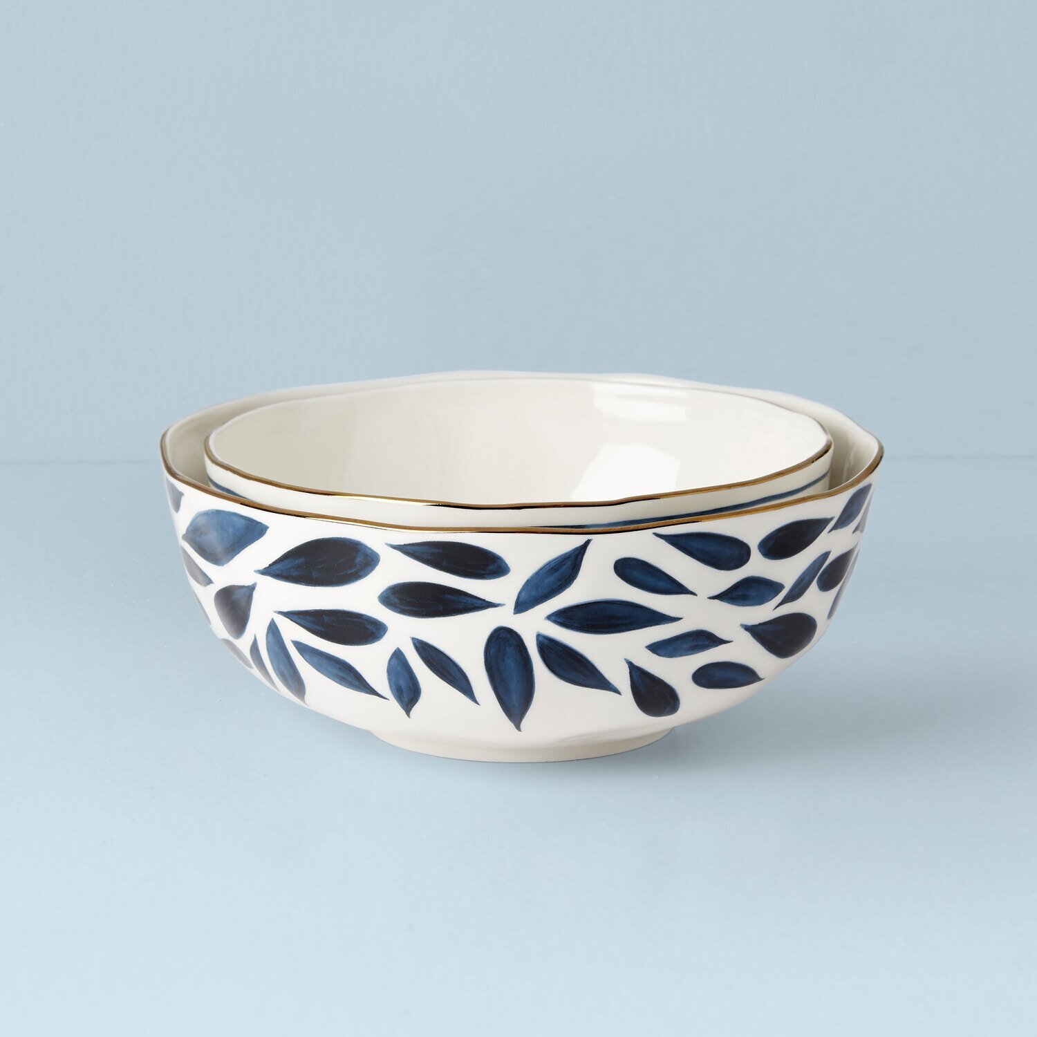 Lenox Blue Bay Nesting Serving Bowls 2-Piece Set Assorted 893669, MPN: 893669,