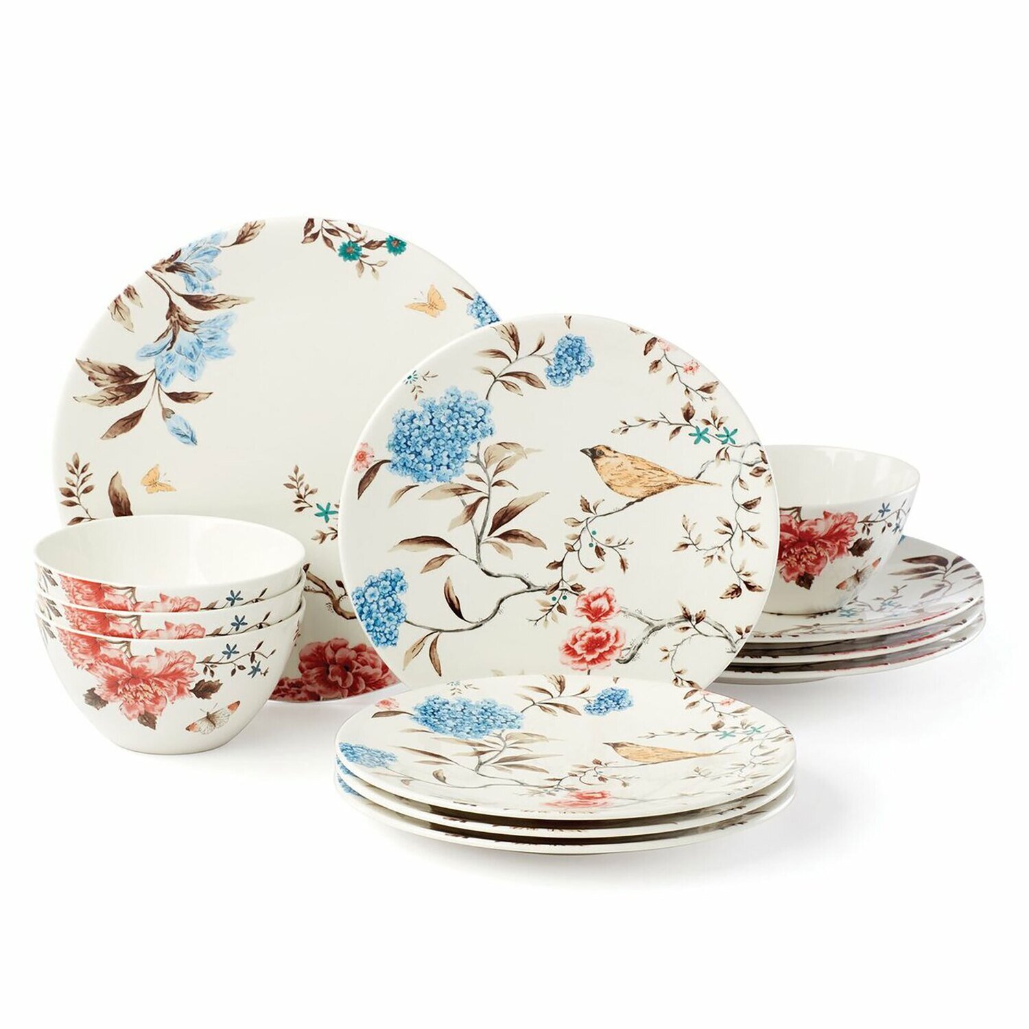 Lenox Sprig &amp; Vine 12-Piece Dinnerware Set White 892098, MPN: 892098,