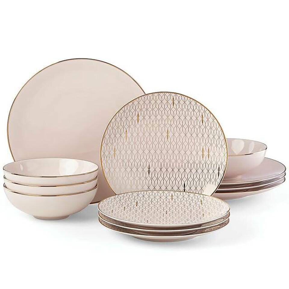 Lenox Trianna Blush 12-Piece Dinnerware Set 886115, MPN: 886115,