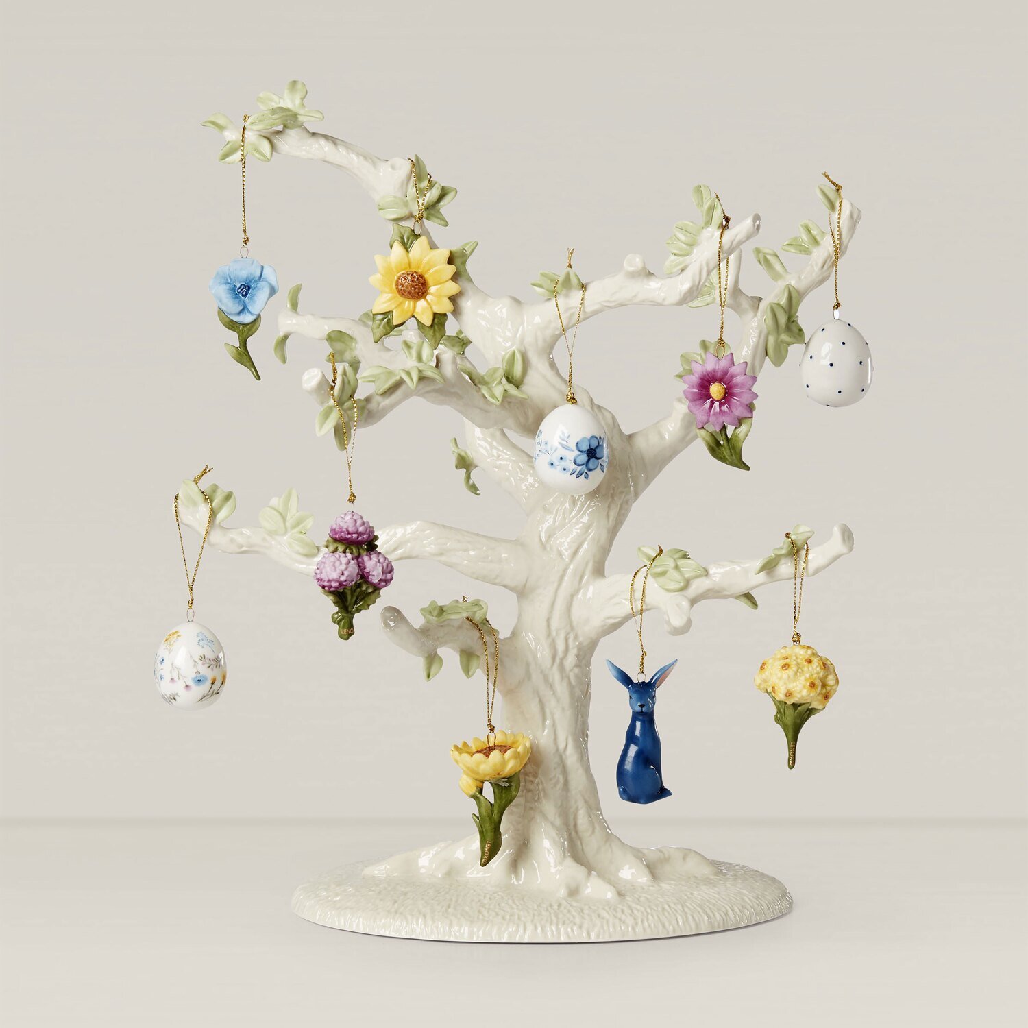 Lenox Ornament Sets Floral Easter10-Piece Ornament Set and Tree 893394
