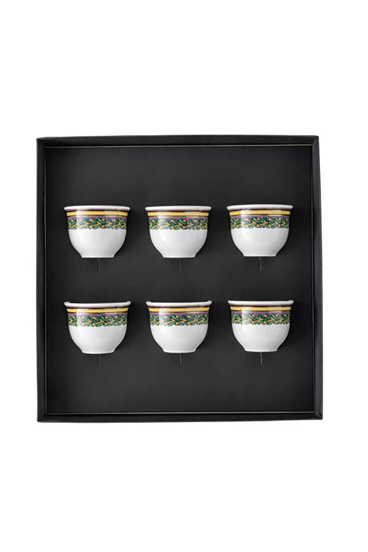 Versace Barocco Mosaic Set Of 6 Mugs Small without Handle, MPN: 14413-403728-28403, 790955172463