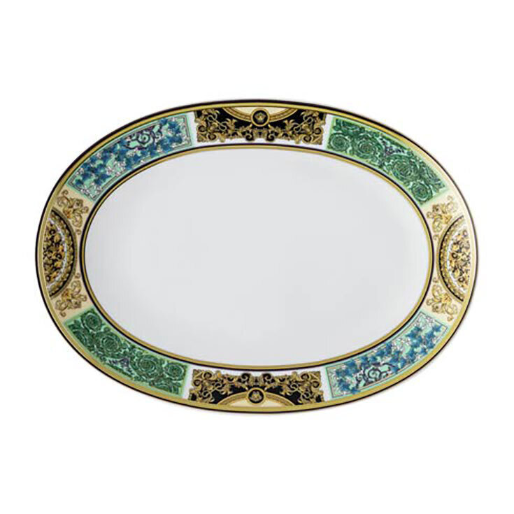 Versace Barocco Mosaic Platter 13 Inch, MPN: 19335-403728-12733, 790955172661
