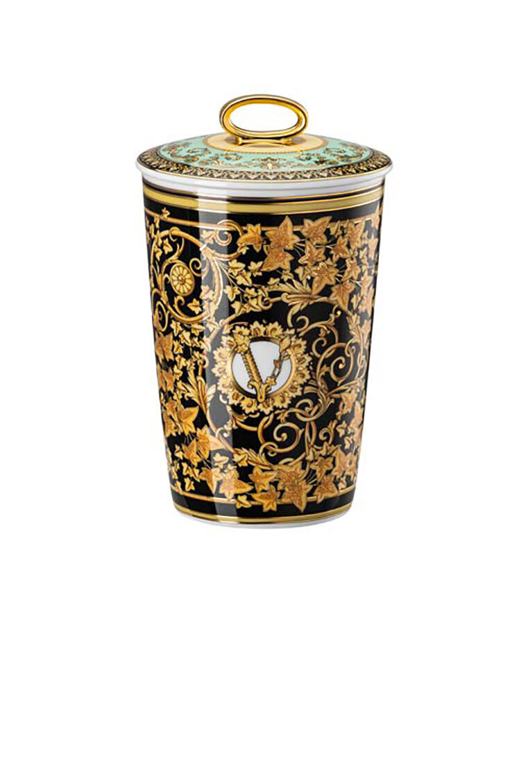 Versace Barocco Mosaic Scented Votive with Lid 5 1/2 Inch