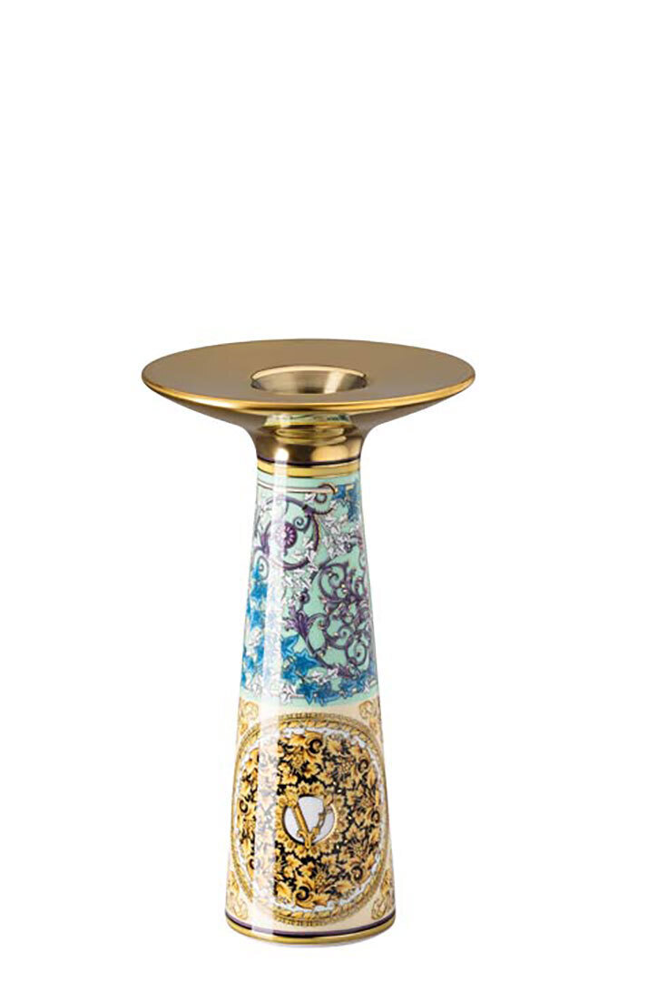 Versace Barocco Mosaic Vase Candleholder 7 Inch, MPN: 14480-403728-26560, 790955172838
