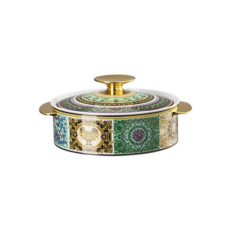 Versace Barocco Mosaic Vegetable Bowl Covered