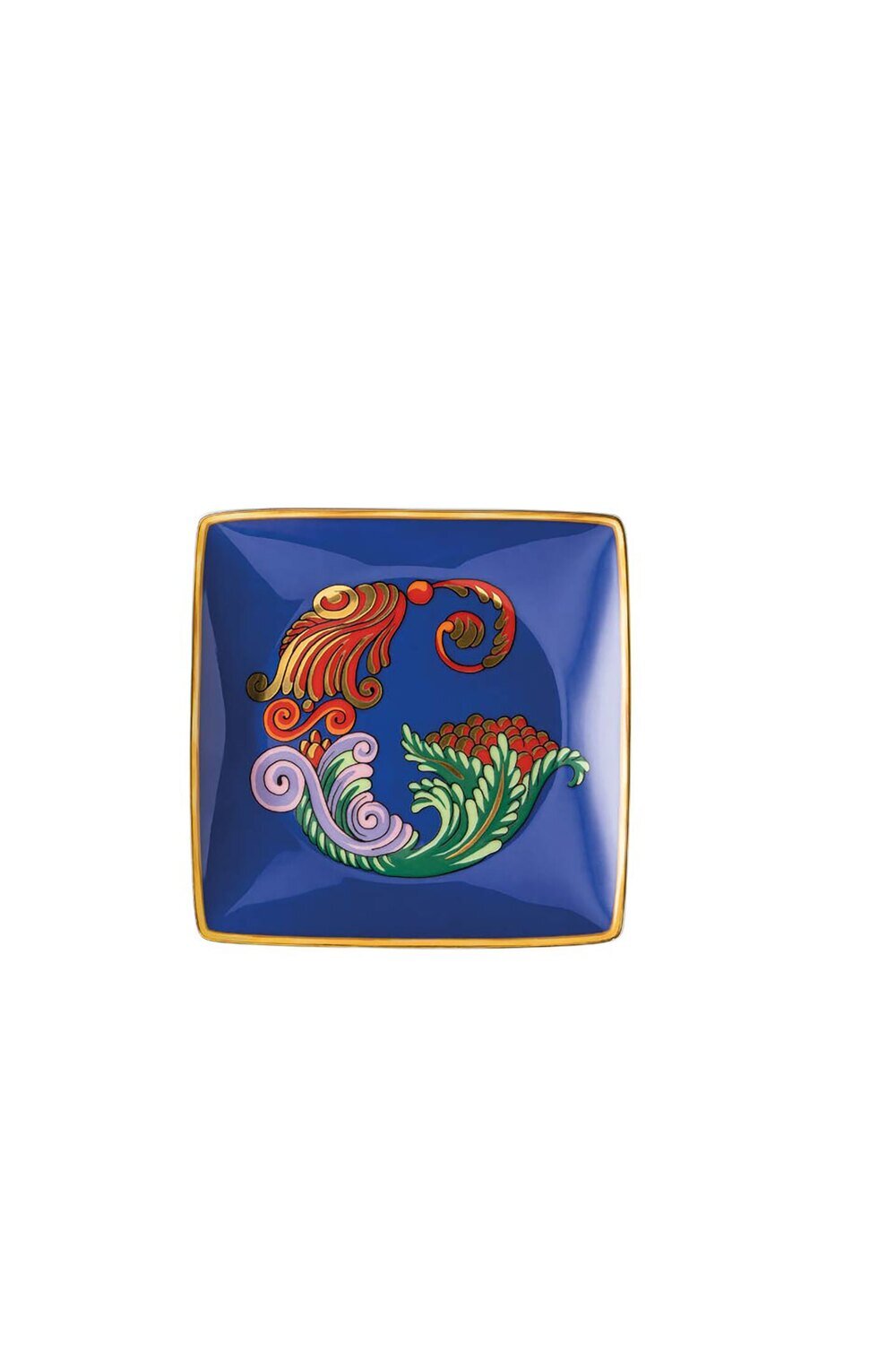 Versace Christmas Holiday Alphabet Canape Dish Alphabet Letter G 4 3/4 Inch Square, MPN: 11940-4036…