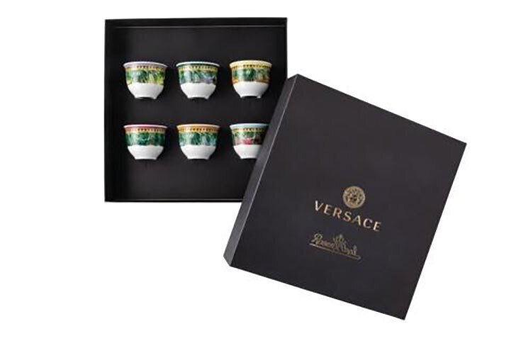 Versace Jungle Animalier Set Of 6 Mugs Small without Handle, MPN: 14413-403713-28403, 790955149694