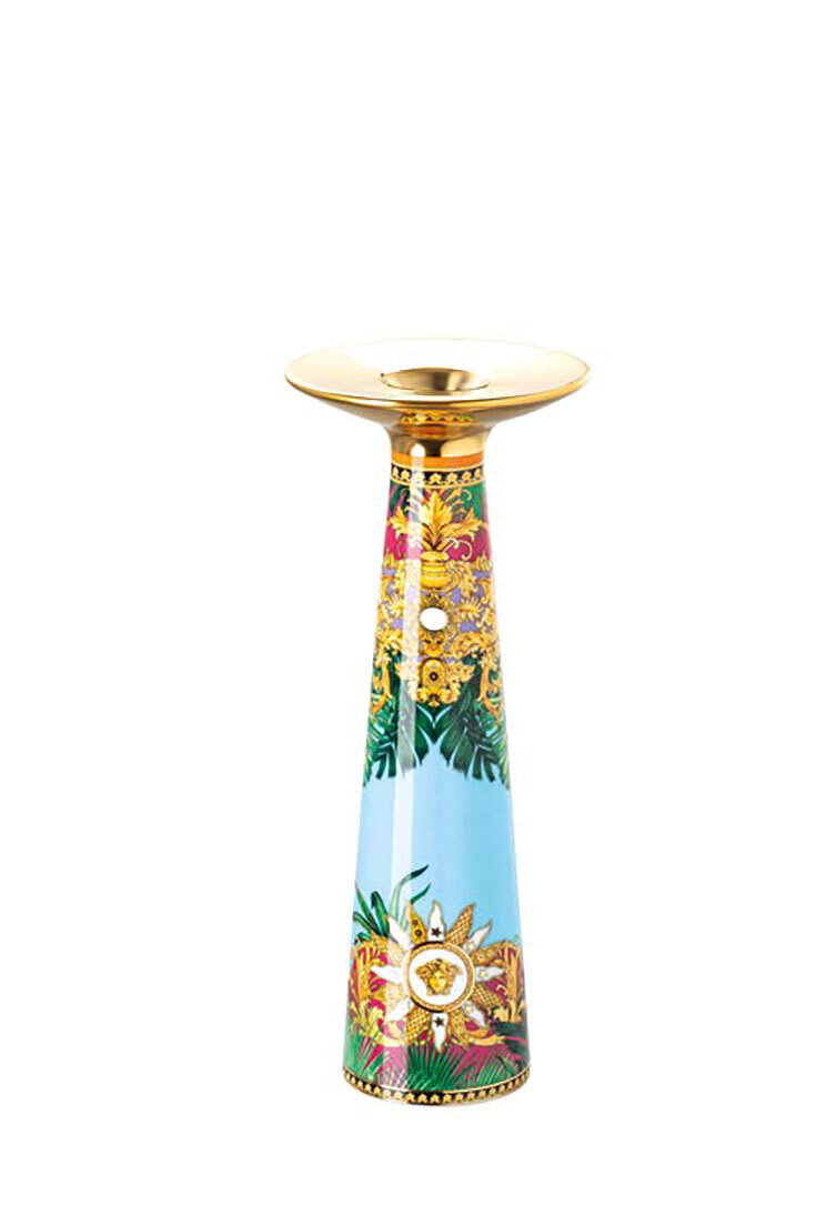 Versace Jungle Animalier Vase Candleholder 10 Inch, MPN: 14480-403713-26562, 790955149731