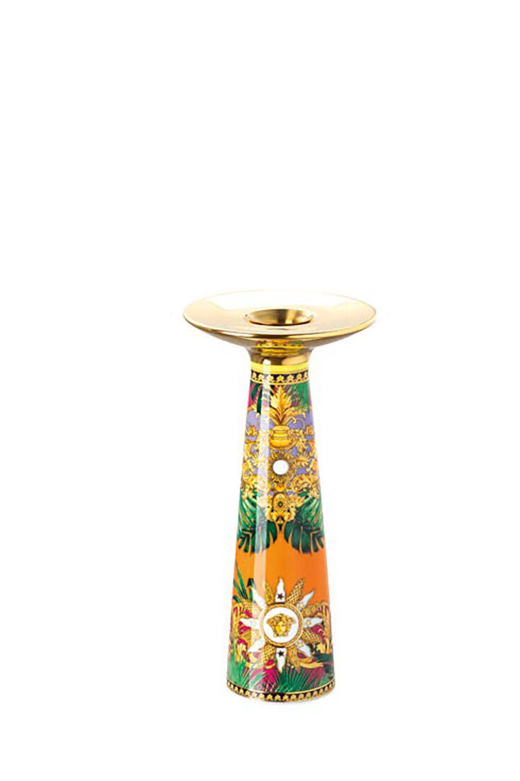 Versace Jungle Animalier Vase Candleholder 8 Inch