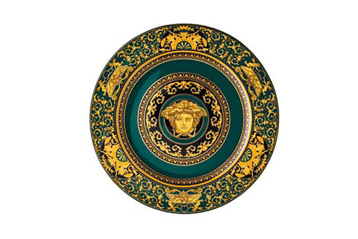 Versace Medusa Colors Juniper Service Plate 11 3/4 Inch, MPN: 19300-403711-10230, 790955150065