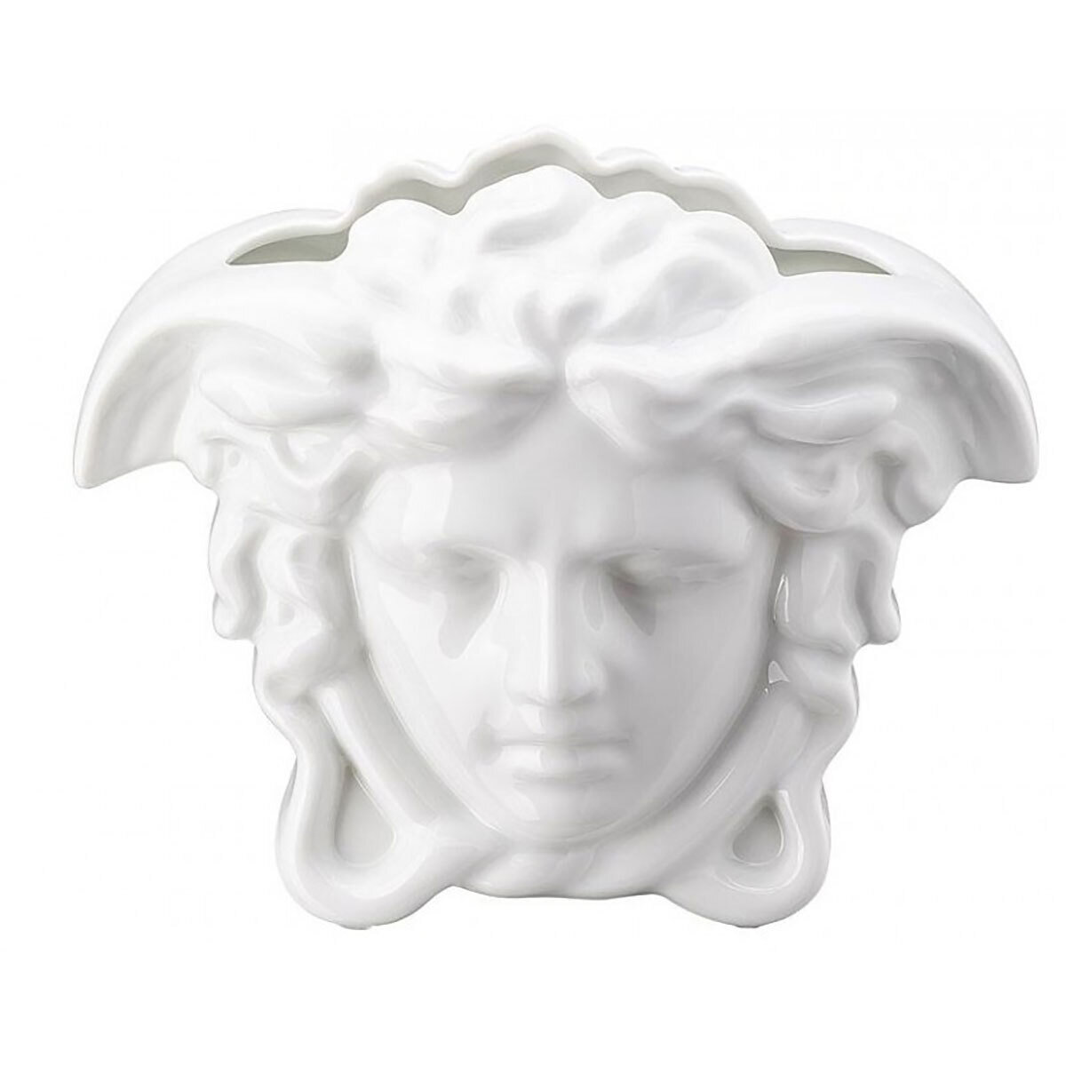 Versace Medusa Grande Vase White 3 1/2 Inch, MPN: 14493-800001-26009, 790955173316