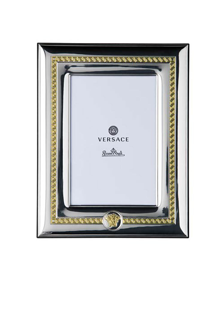 Versace VHF6 Silver Gold Picture Frame 4 x 6 Inch