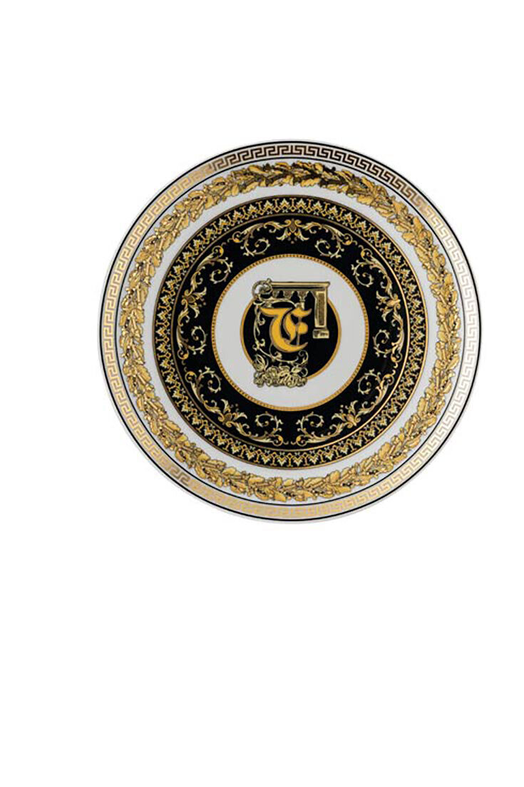 Versace Virtus Alphabet F Bread &amp; Butter Plate 6 2/3 Inch, MPN: 19335-403736-10217, 790955173484