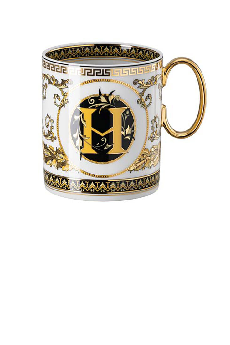 Versace Virtus Alphabet H Mug With Handle, MPN: 19335-403738-15505, 790955173552