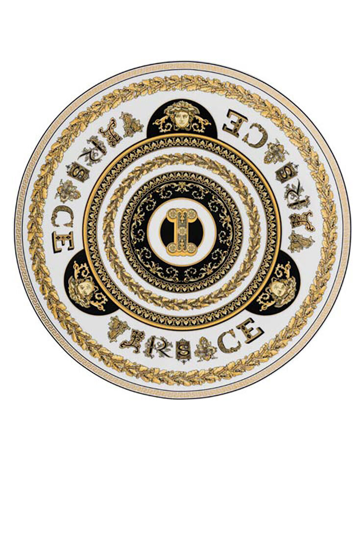Versace Virtus Alphabet I Service Plate 13 Inch, MPN: 19335-403739-10263, 790955173590