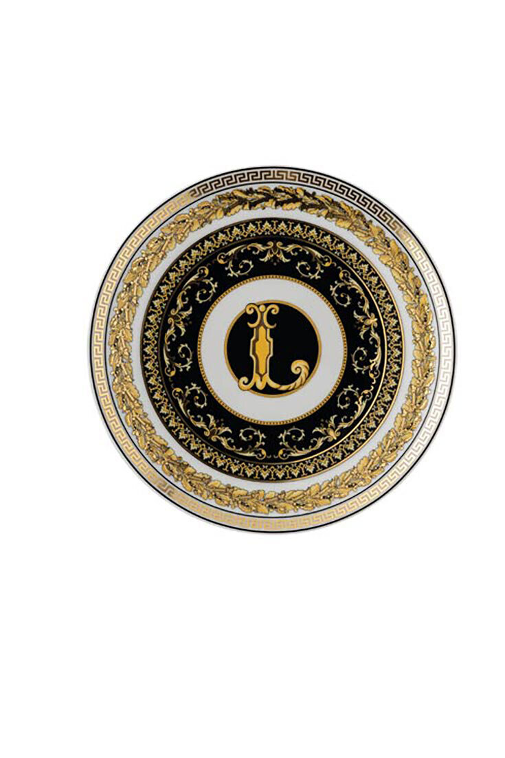 Versace Virtus Alphabet L Bread &amp; Butter Plate 6 2/3 Inch, MPN: 19335-403742-10217, 790955173668