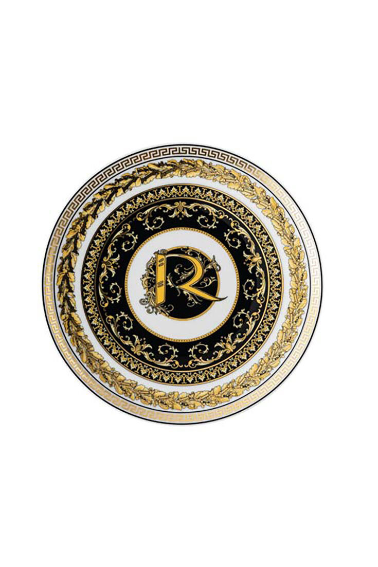 Versace Virtus Alphabet R Bread &amp; Butter Plate 6 2/3 Inch, MPN: 19335-403748-10217, 790955173842