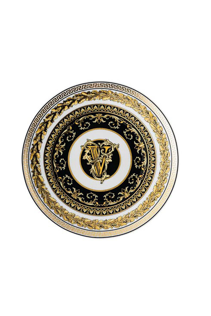 Versace Virtus Alphabet V Bread & Butter Plate 6 2/3 Inch