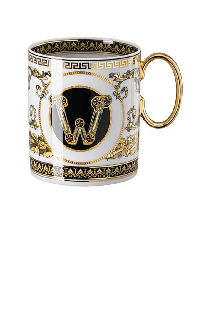 Versace Virtus Alphabet W Mug With Handle, MPN: 19335-403753-15505, 790955174009