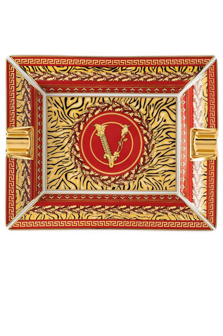 Versace Virtus Holiday Ashtray 6 1/4 Inch