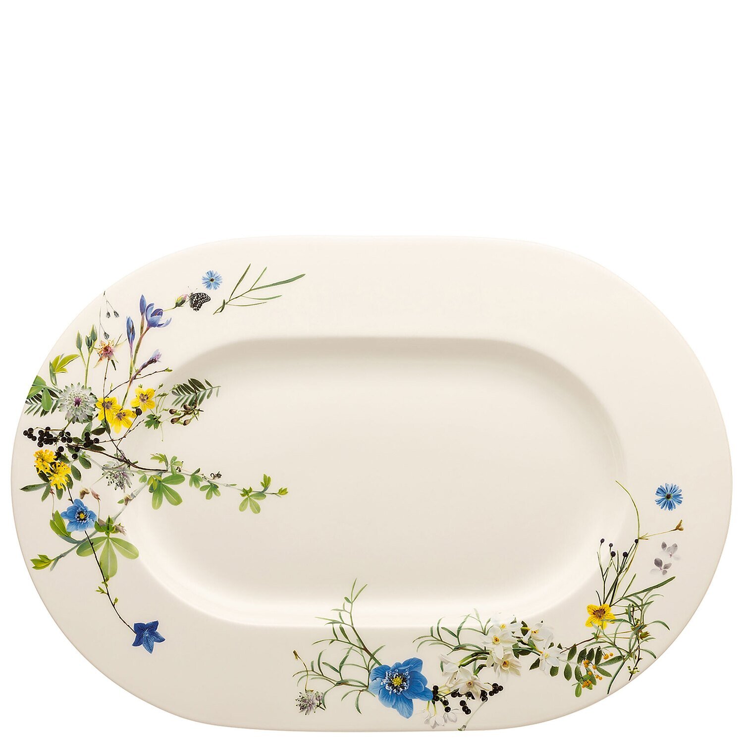 Rosenthal Brillance Fleurs des Alpes Platter Oval 16 Inch, MPN: 10530-405108-12741, 790955142671
