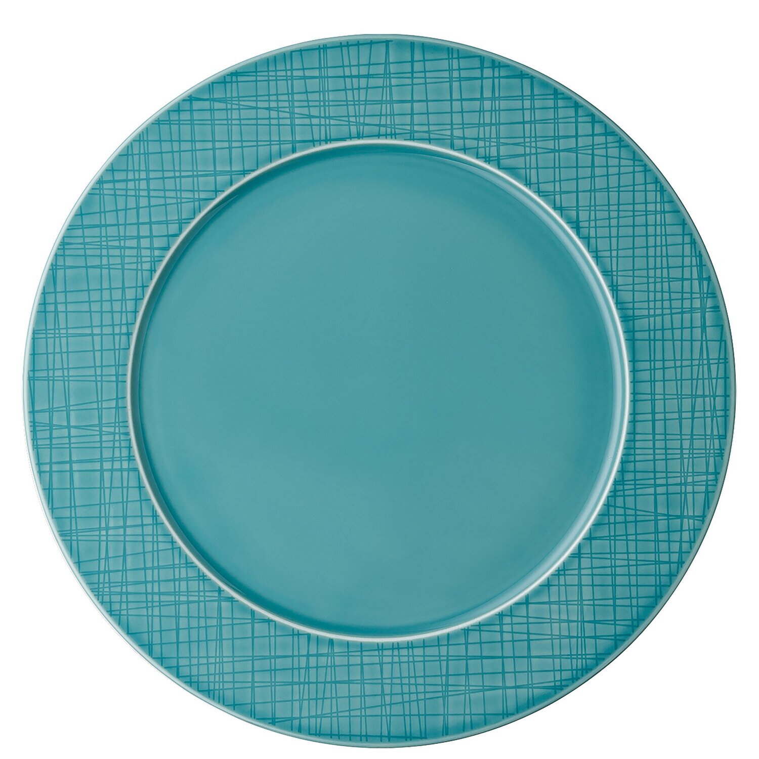 Rosenthal Mesh Aqua Rim Plate 12 1/2 Inchch, MPN: 11770-405152-10092,