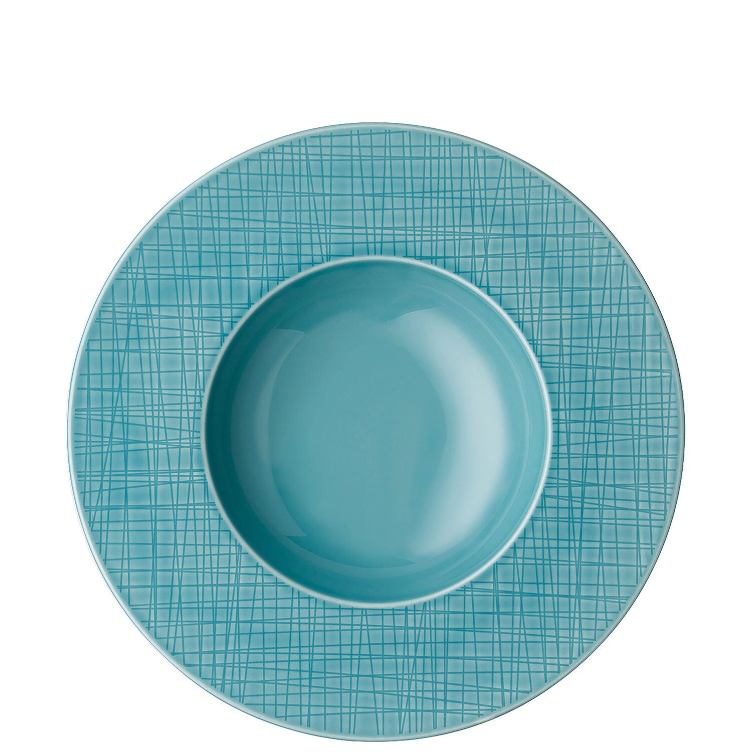 Rosenthal Mesh Aqua Rim Plate, MPN: 11770-405152-10158,