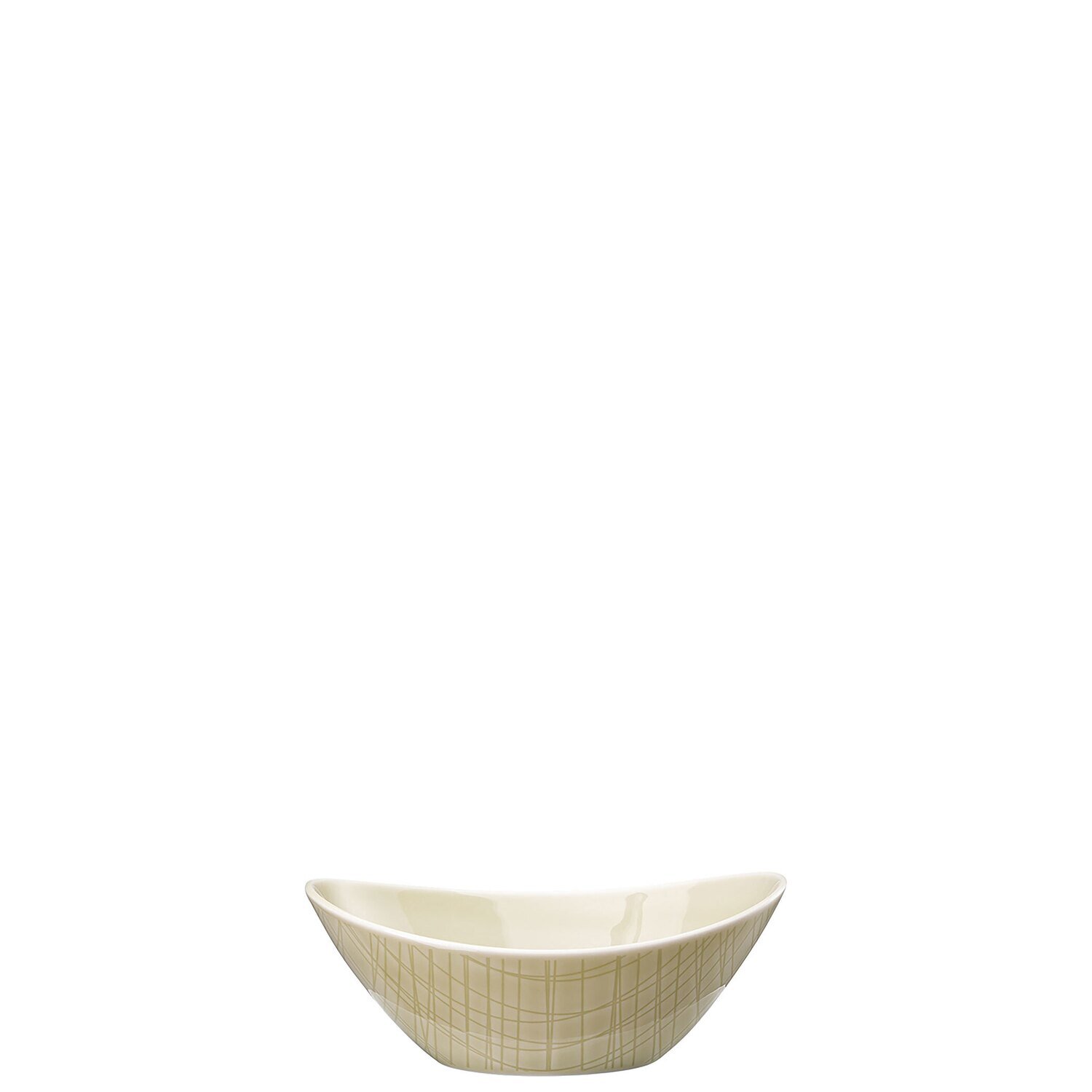 Rosenthal Mesh Cream Nesting Bowl Oval 6 x 4 1/3 Inch