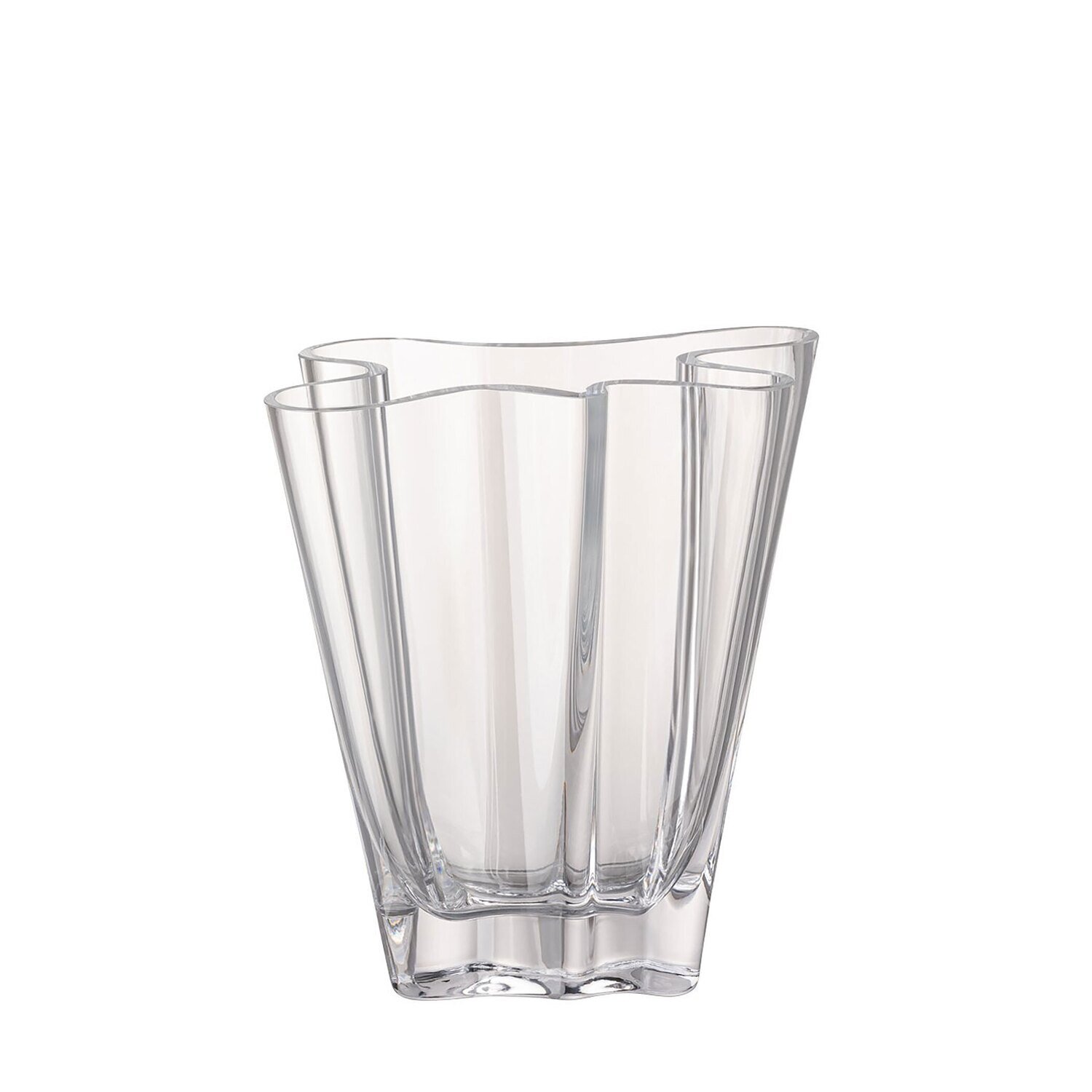 Rosenthal Flux Clear Crystal Vase 8 Inch
