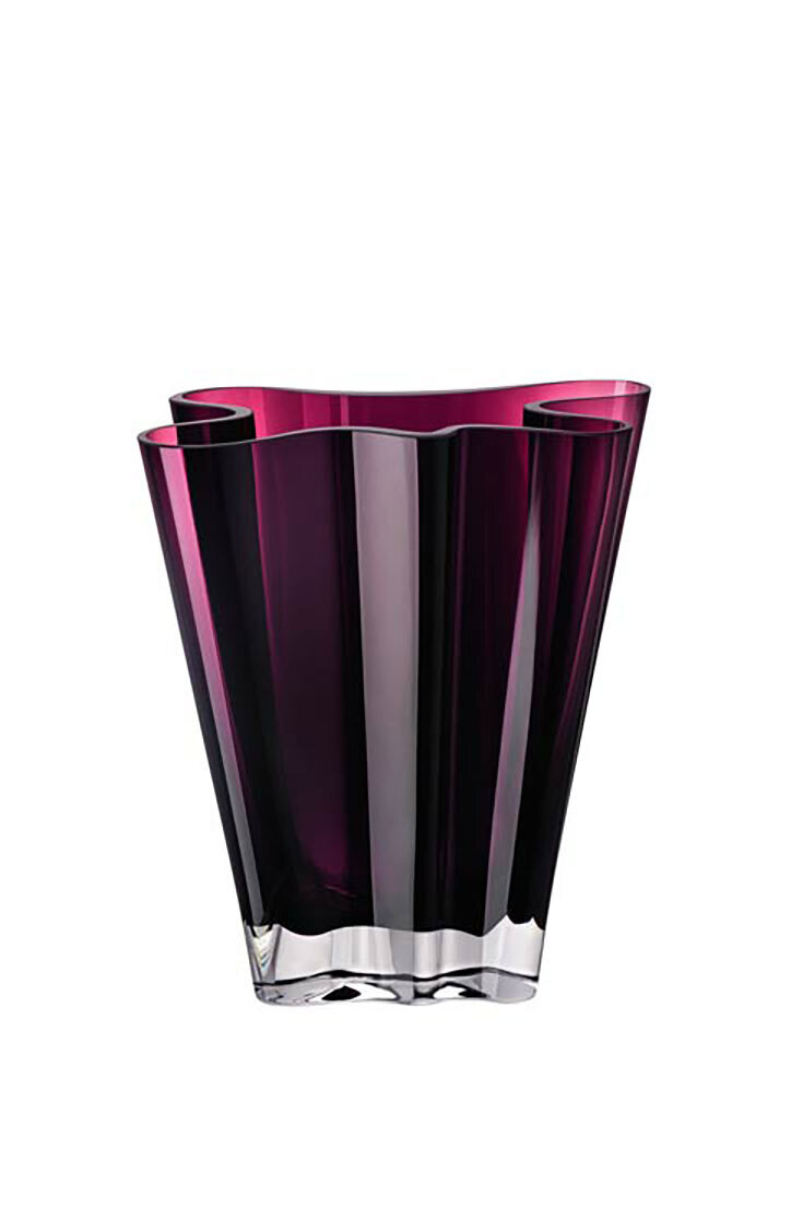 Rosenthal Flux Berry Crystal Vase 8 Inch