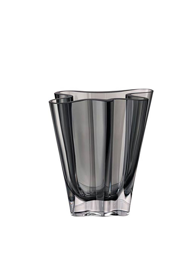 Rosenthal Flux Gray Crystal Vase 5 1/2 Inch