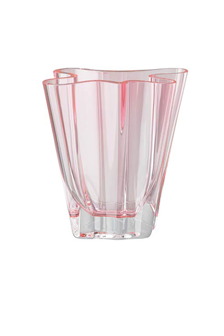 Rosenthal Flux Rose Crystal Vase 5 1/2 Inch