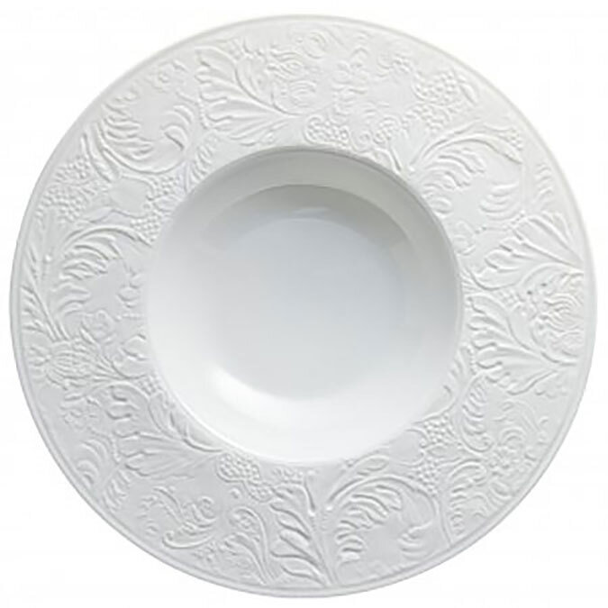 Raynaud Italian Renaissance Deep Plate With Engraved Rim White 0000-46-250027, MPN: 0000-46-250027,…