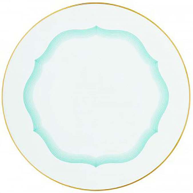 Raynaud Aura American Dinner Plate #2 Flat Scalloped Design 0703-37-113027, MPN: 0703-37-113027, 36…