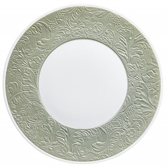 Raynaud Italian Renaissance Flat Plate With Engraved Rim Celadon 0812-46-113024