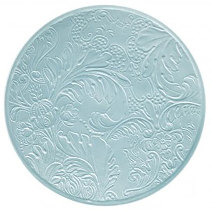 Raynaud Italian Renaissance Coupe Plate Flat Full Engraved Sky Blue 0813-47-113016, MPN: 0813-47-11…
