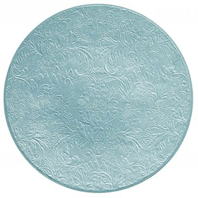 Raynaud Italian Renaissance Coupe Plate Flat Full Engraved Sky Blue 0813-47-113032, MPN: 0813-47-11…