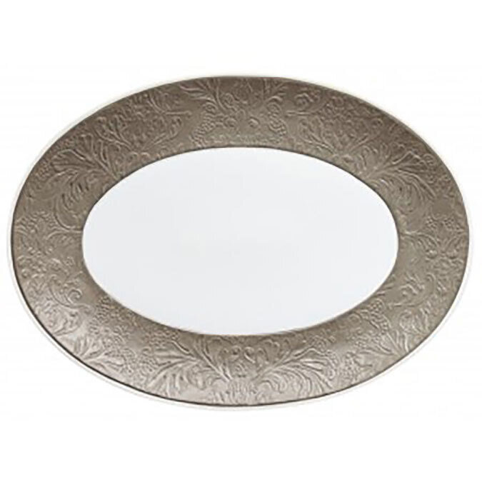 Raynaud Italian Renaissance Oval Platter Warm Grey 0817-46-502036, MPN: 0817-46-502036, 36600067721…