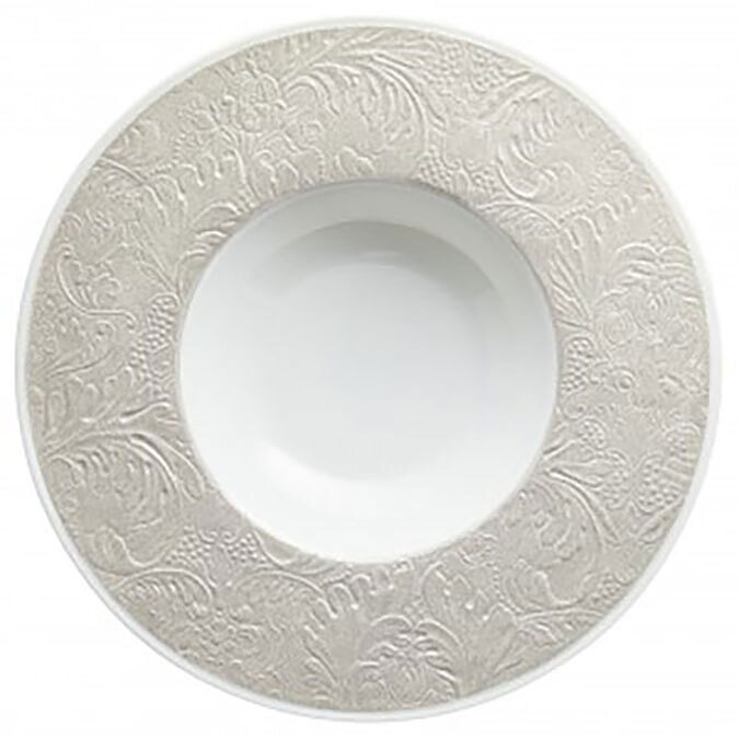 Raynaud Italian Renaissance Deep Plate With Engraved Rim Pearl 0820-46-250027, MPN: 0820-46-250027,…