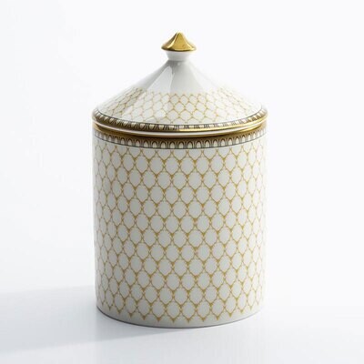 Halcyon Days GC Antler Trellis Ivory Hyacinth Lidded Candle  BCGAT04LCG, MPN: BCGAT04LCG,