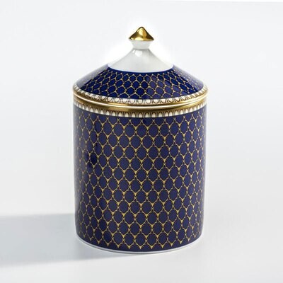Halcyon Days GC Antler Trellis Midnight Gold Jasmine Lidded Candle  BCGAT11LCG, MPN: BCGAT11LCG,