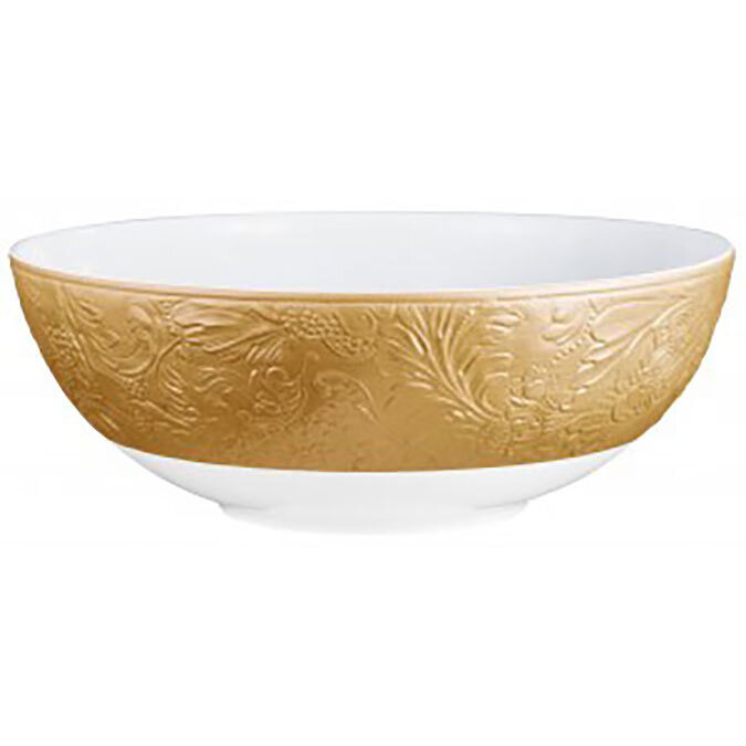 Raynaud Italian Renaissance Salad Bowl Gold 0822-46-507026, MPN: 0822-46-507026, 3660006773635
