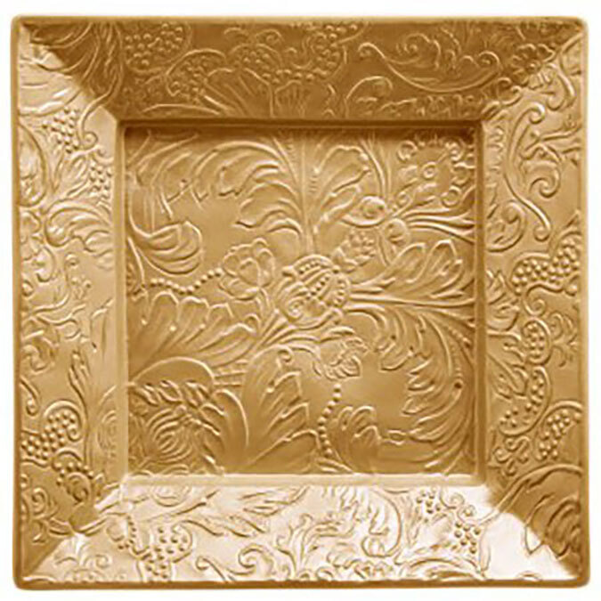 Raynaud Italian Renaissance Square Trinket Tray Gold 0822-47-600017, MPN: 0822-47-600017, 366000677…