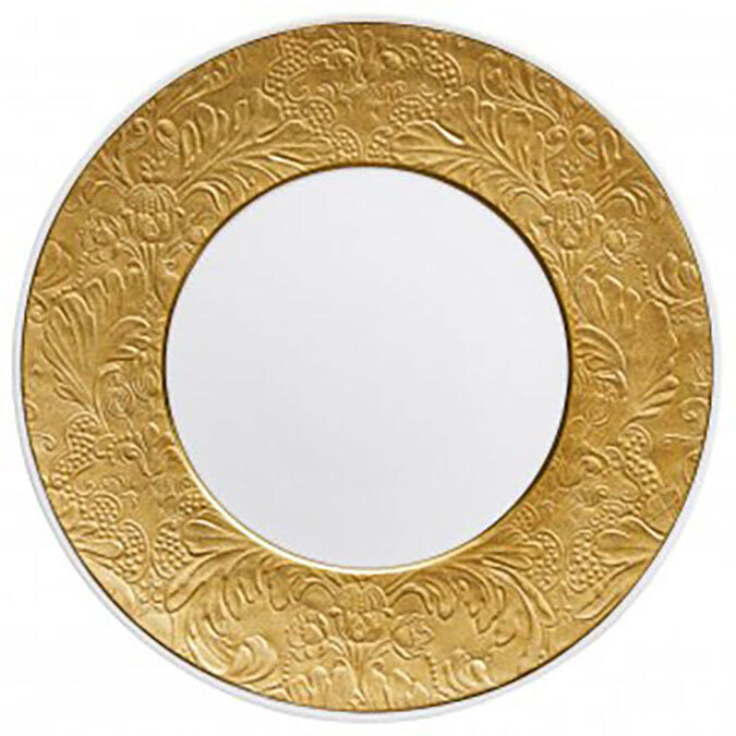 Raynaud Italian Renaissance Flat Plate With Engraved Rim Gold 0823-46-113027