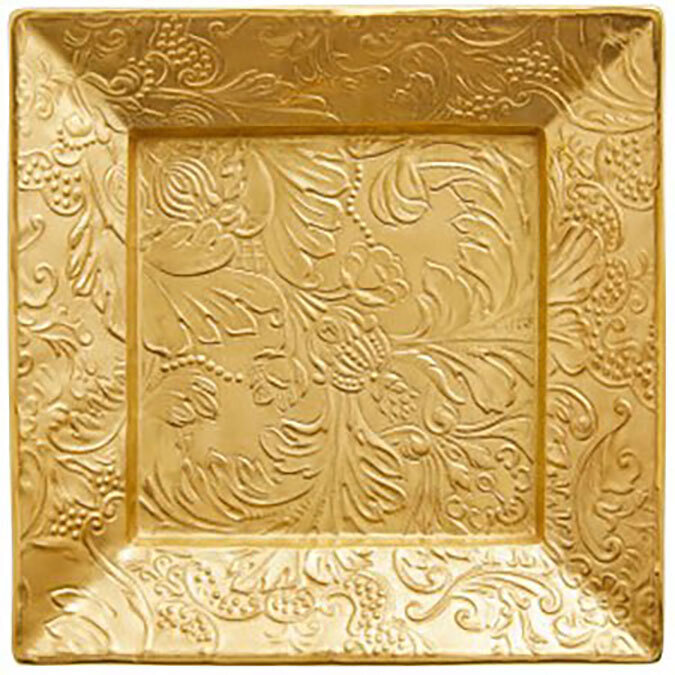 Raynaud Italian Renaissance Square Trinket Tray Gold 0823-47-600017, MPN: 0823-47-600017, 366000677…