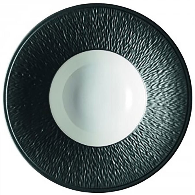 Raynaud Mineral Irise Rim Soup Plate Engraved Rim Black 0716-23-250022, MPN: 0716-23-250022, 366000…