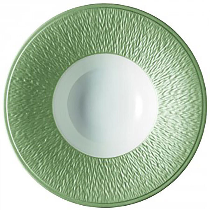 Raynaud Mineral Irise Rim Soup Plate Engraved Rim Celadon 0718-23-250022, MPN: 0718-23-250022, 3660…