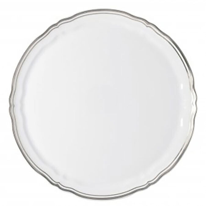 Raynaud Polka Platine Flat Cake Serving Plate 0636-01-504031, MPN: 0636-01-504031, 3660006693179