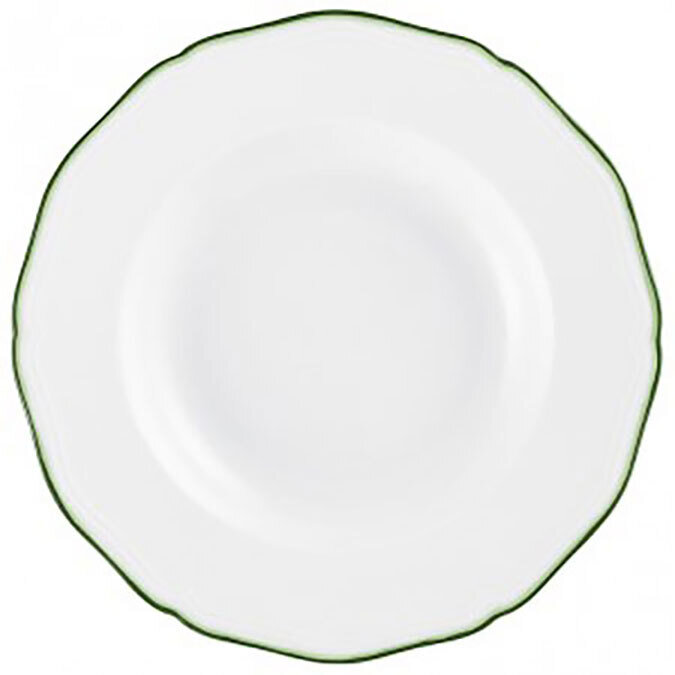 Raynaud Touraine Double Filet Vert French Rim Soup Plate 0663-01-250023, MPN: 0663-01-250023, 36600…