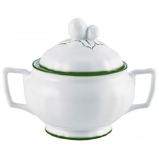 Raynaud Touraine Double Filet Vert Sugar Bowl 0663-01-435022, MPN: 0663-01-435022, 3660006743461